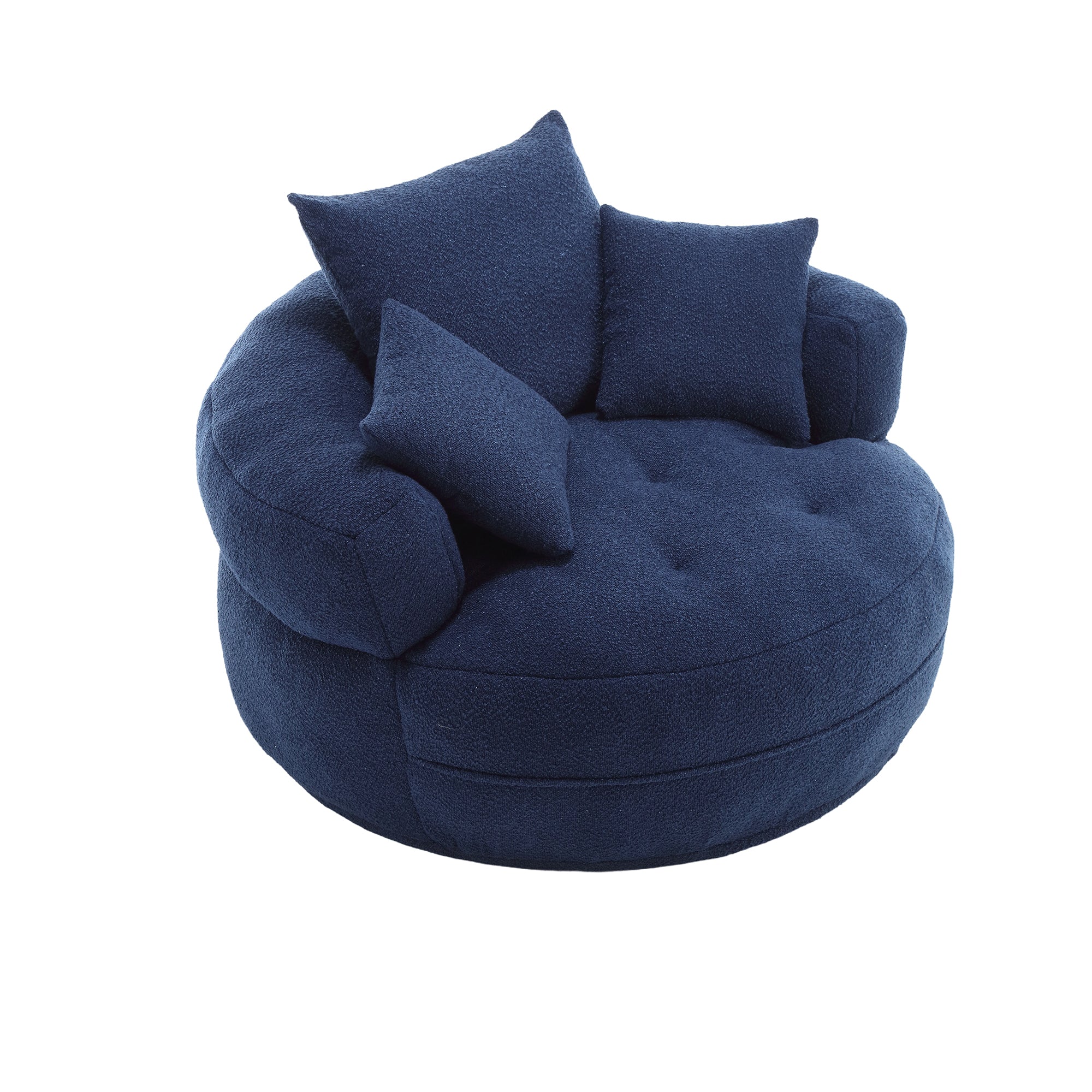 Chenille Sponge single sofa,No Assembly Required,Fluffy Modern Sleeper