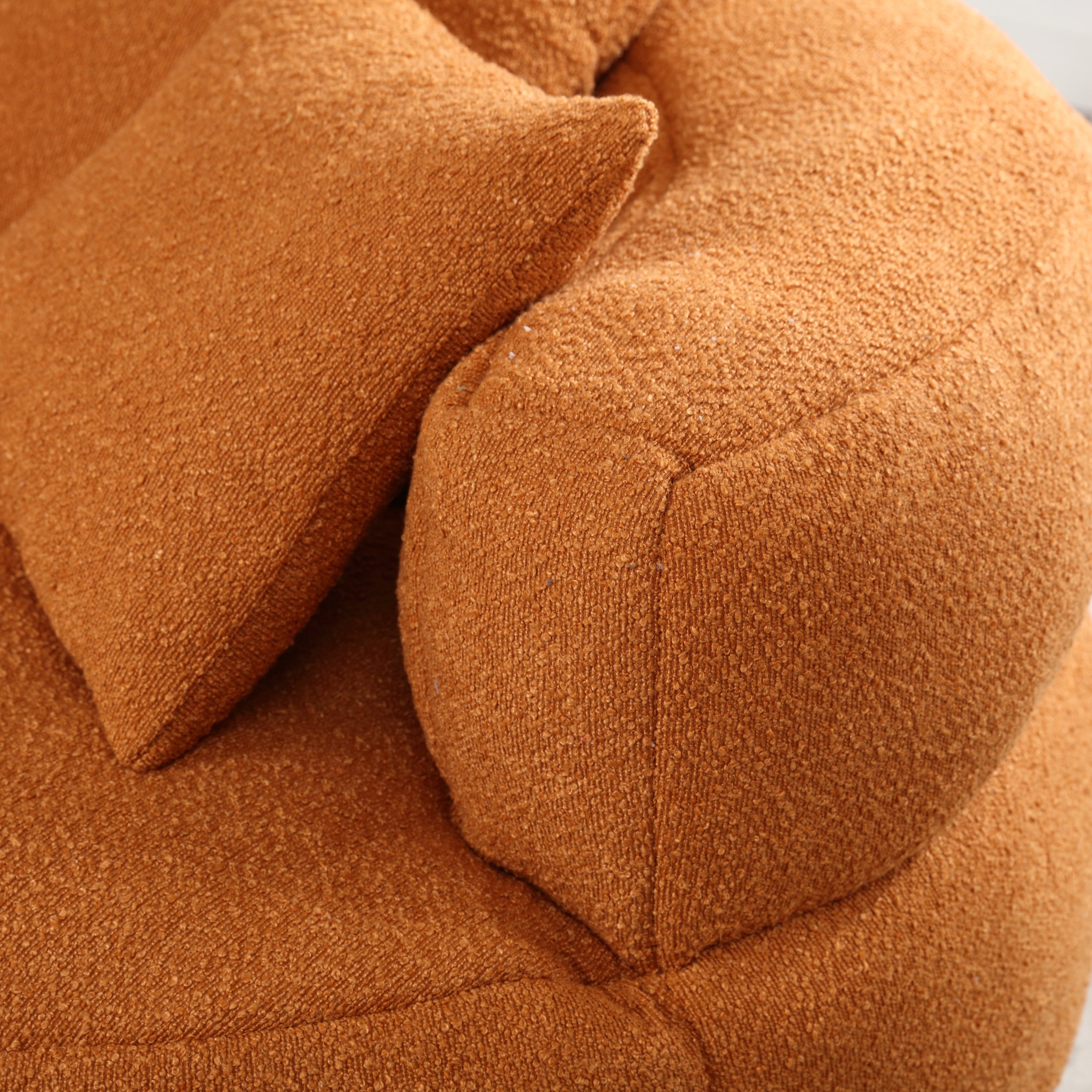 Chenille Sponge single sofa,No Assembly Required,Fluffy Modern Sleeper